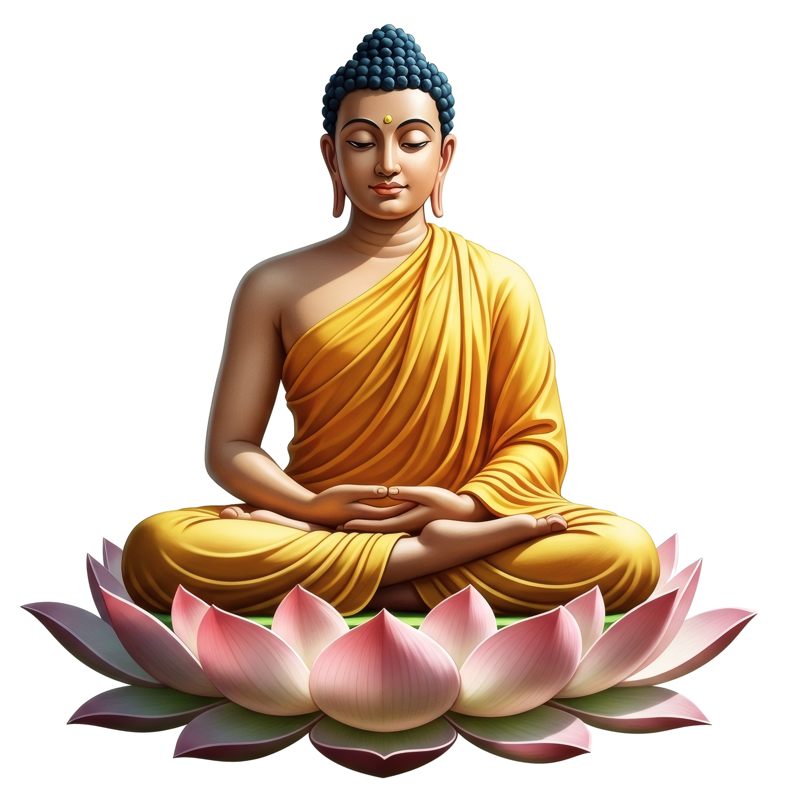 A serene Buddha figure in meditation, embodying stillness and compassion