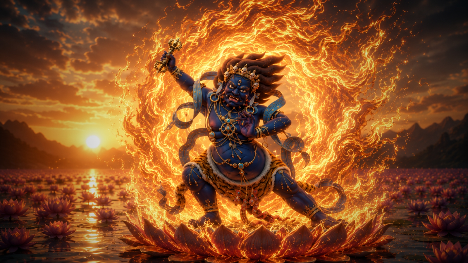 Vajrapani, holder of the vajra, protector of the Dharma