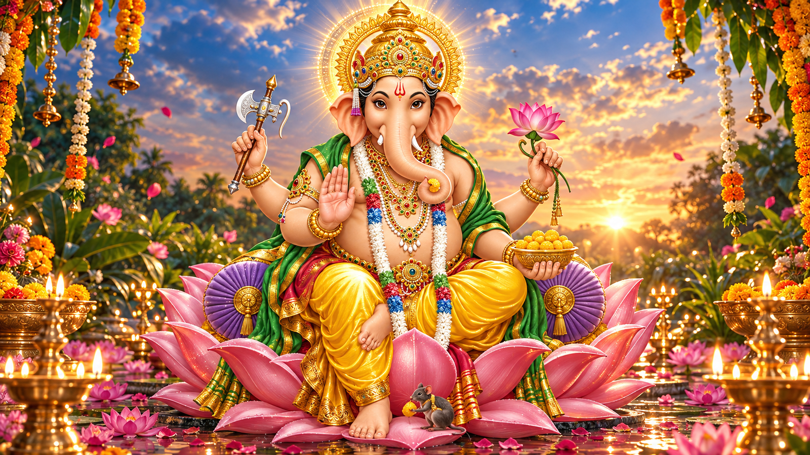 Ganesha - the elephant-headed deity, remover of obstacles and lord of new beginnings